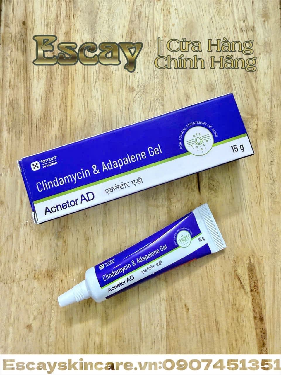 Acnetor AD Gel dùng để  trị mụn trứng cá mụn đầu đen , mụn đầu trắng ( mẫu mới )