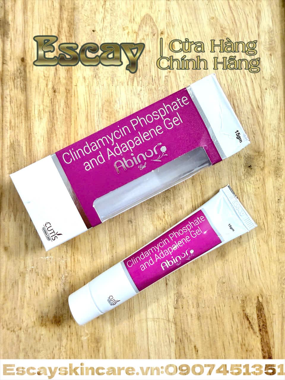Abinor Gel loại kem bôi ngoài da TRỊ MỤN
