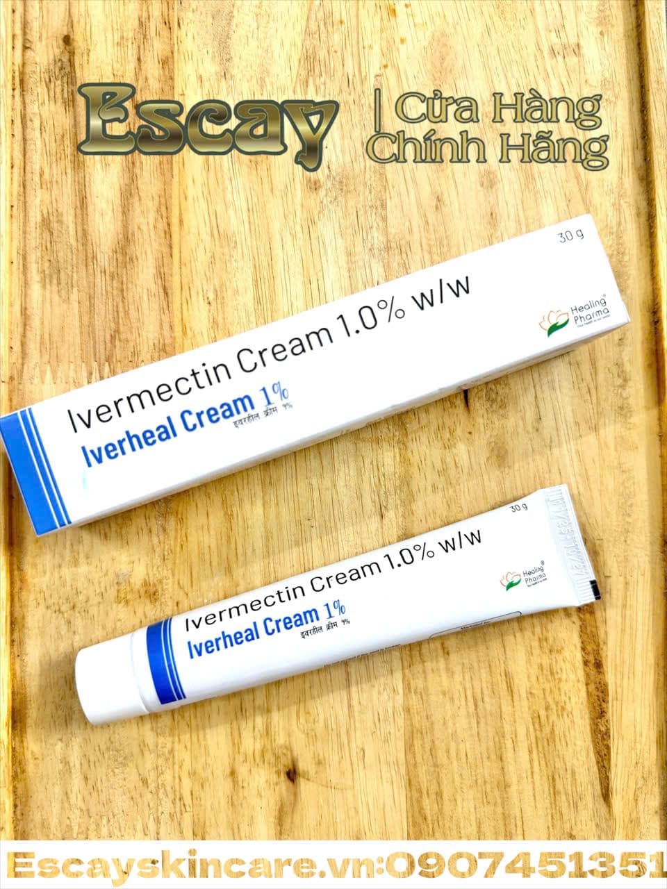 Iverheal Cream Ivermectin 1.0% tiêu diệt ký sinh trùng cắn