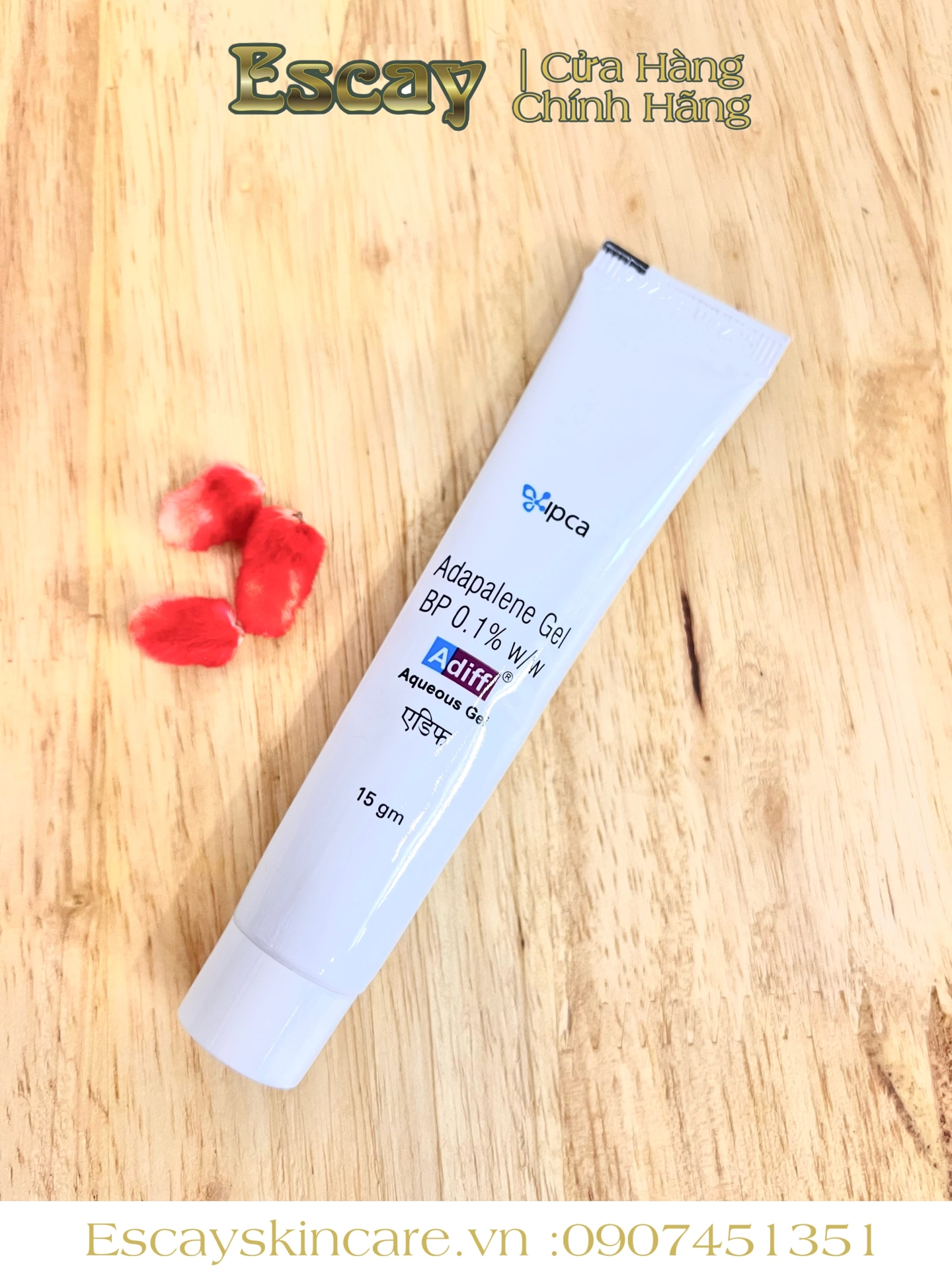 Kem Adiff 0.1% Gel trị mụn 15g