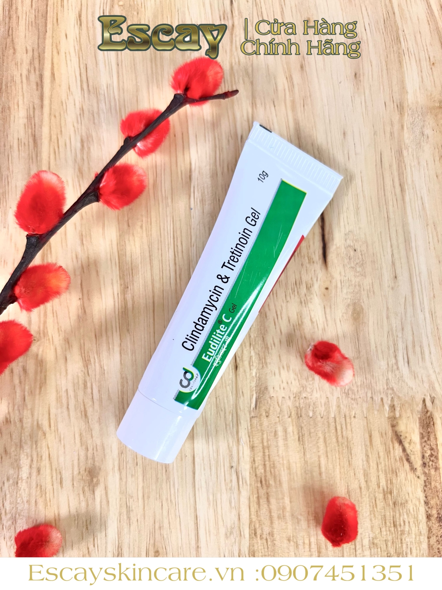 Eudilite C 10g Contiderma - Hỗ trợ trị mụn viêm của Ấn Độ