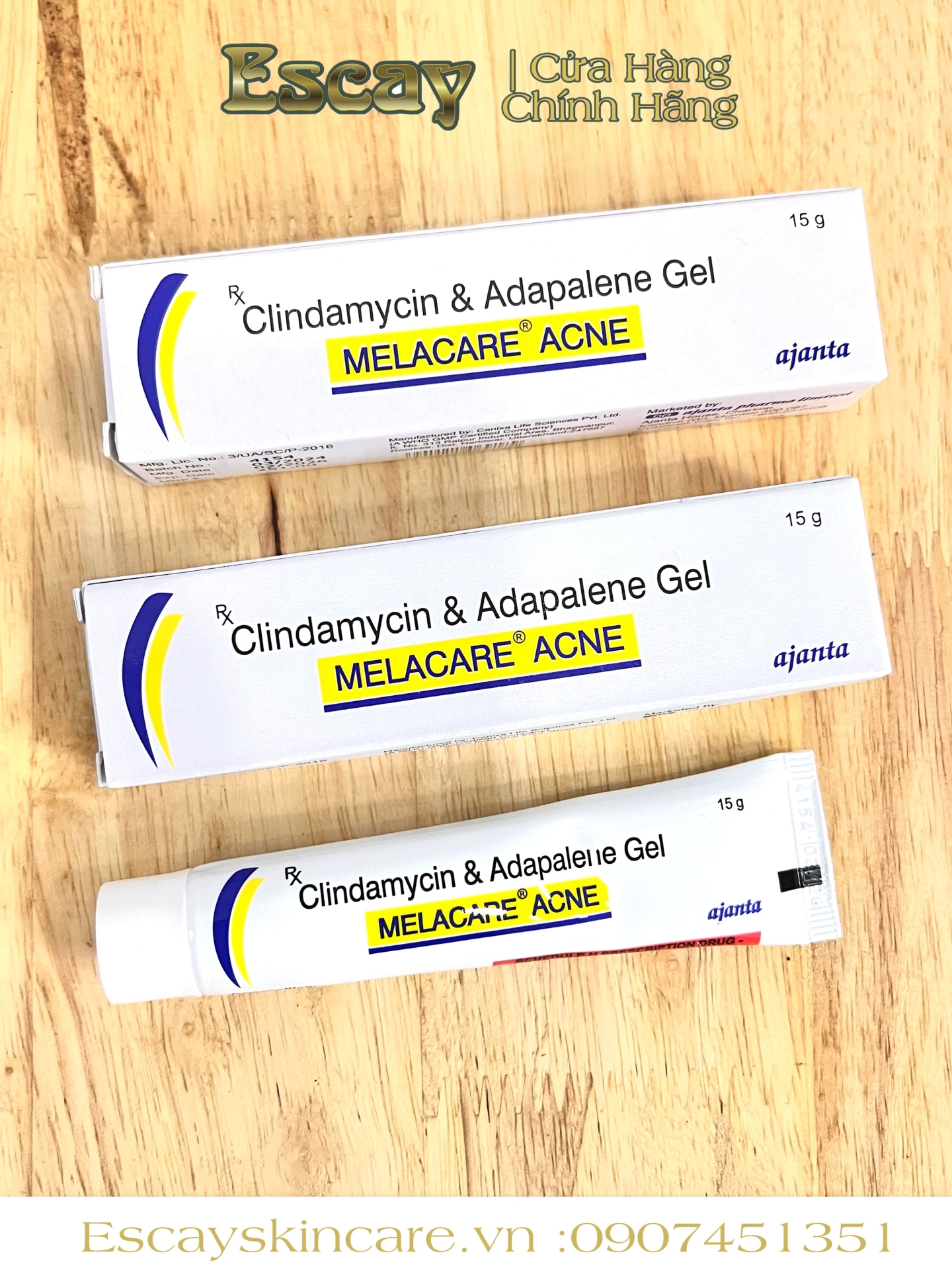 Melacare Acne 15g Ajanta - Kem trị mụn