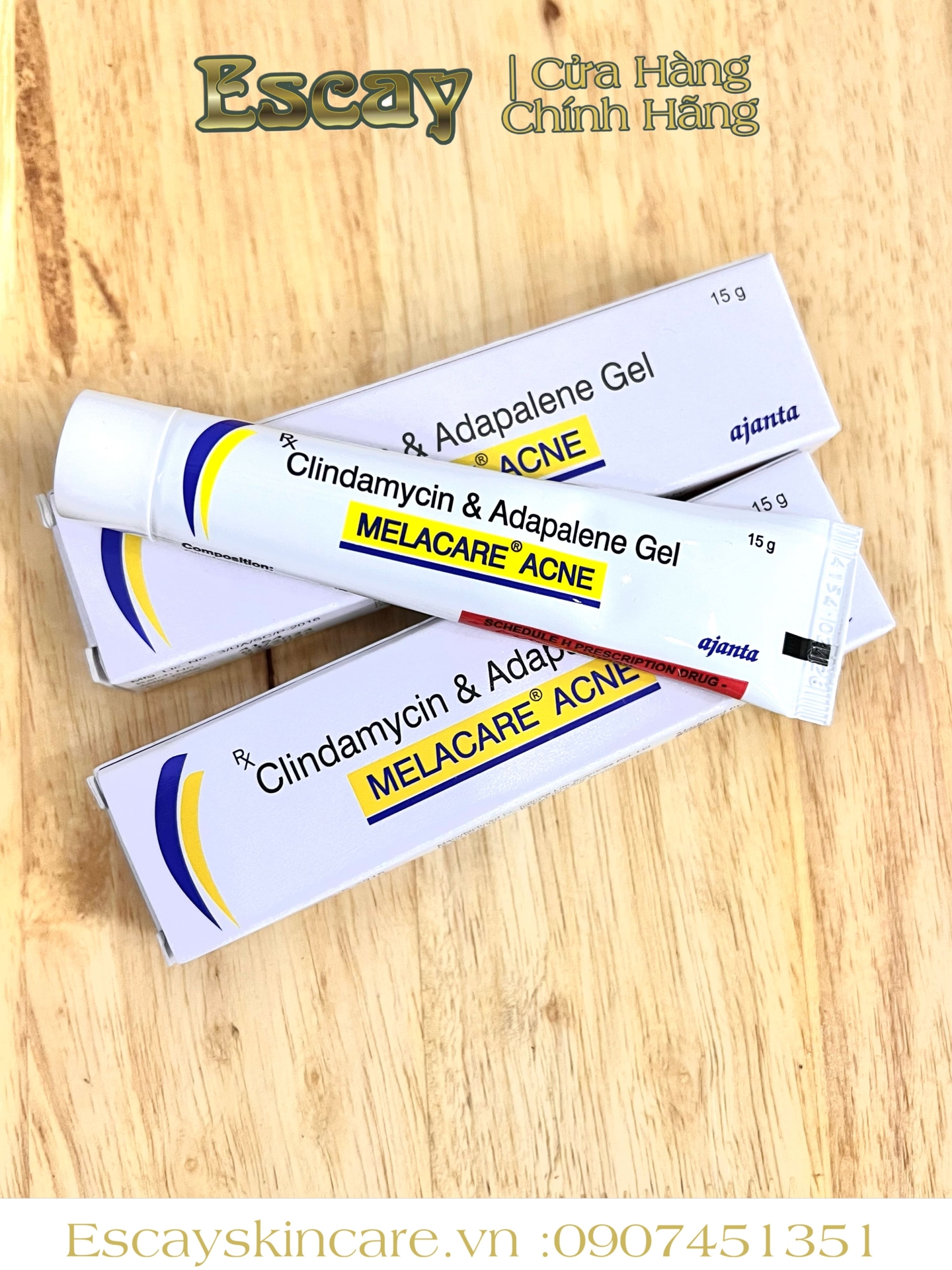 Melacare Acne 15g Ajanta - Kem trị mụn