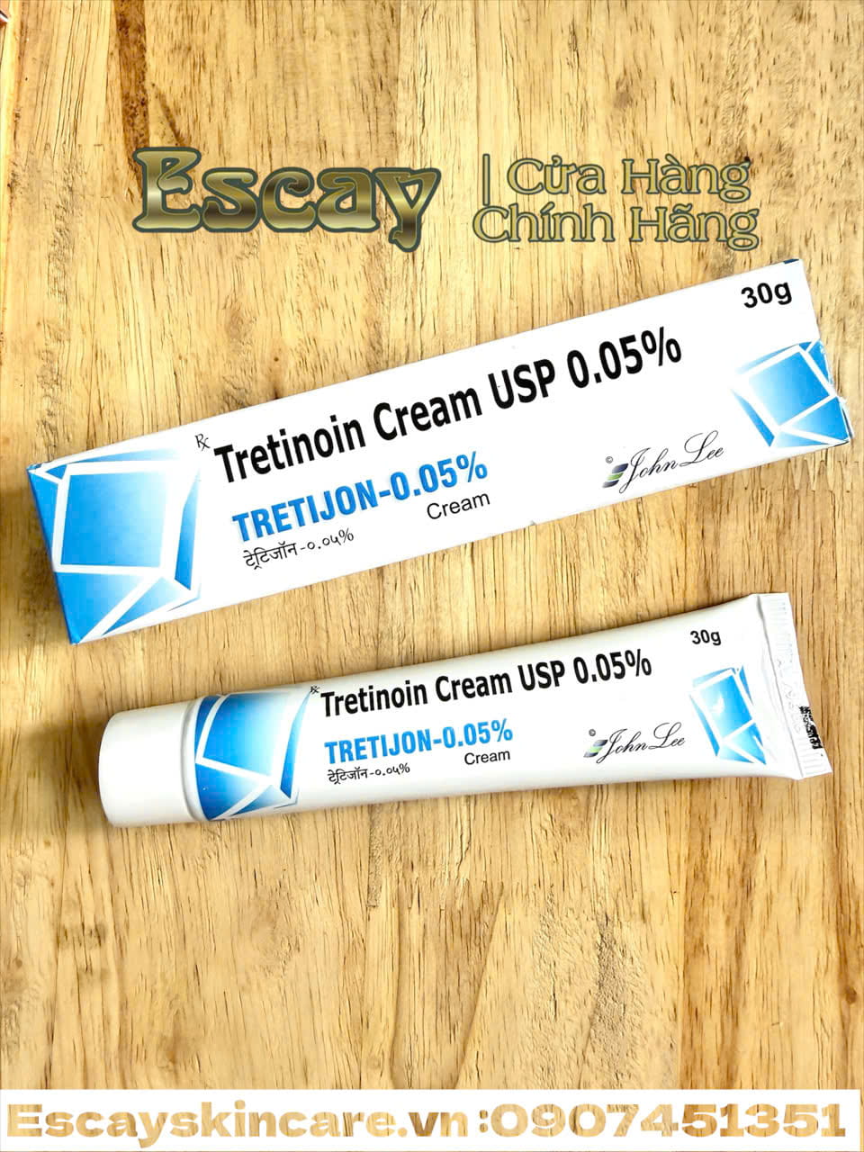 Tretijon Tretinoin Cream USP chống lão hóa da loại bỏ dày sừng trên da