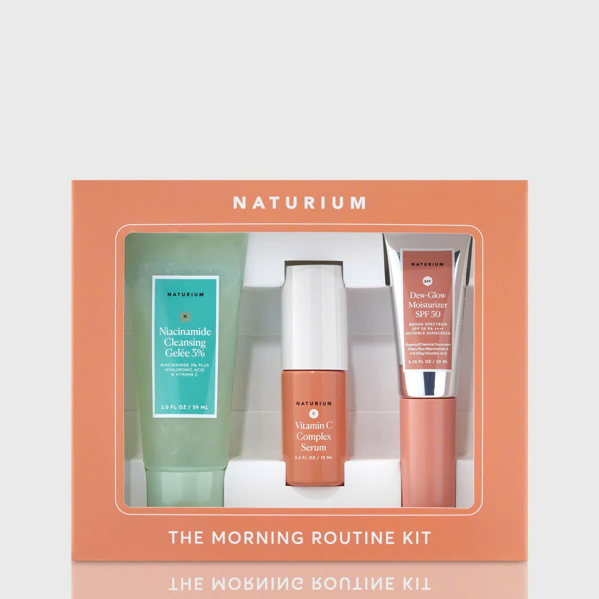 Naturium bộ 3 The Morning Routine Kit buổi sáng - sữa rửa mặt - vitamin c - kem dưỡng ẩm chống nắng