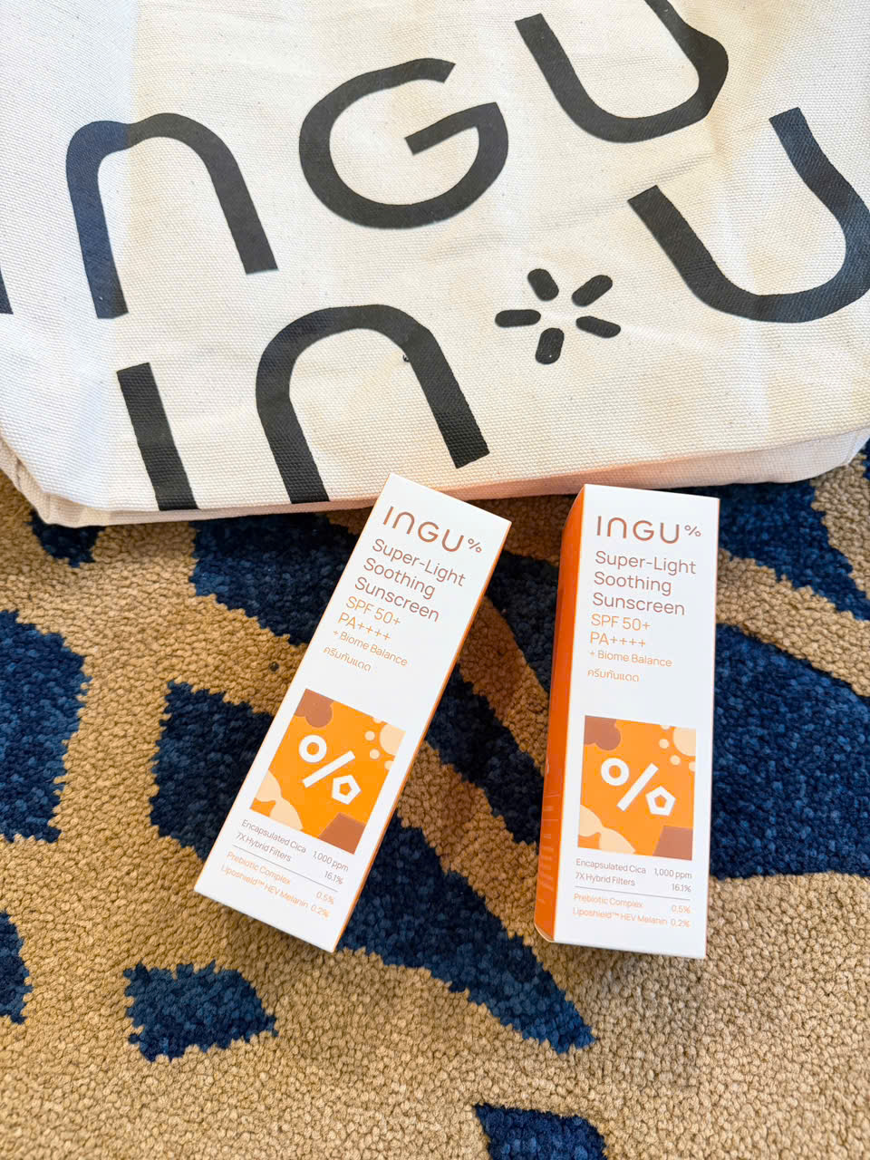Kem chống nắng INGU Super-Light SPF 50+ PA++++ Kem chống nắng nhẹ nhàng cho da nhạy cảm ( 50ml )