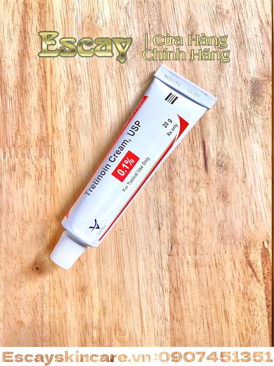 Viona Tretinoin USP 0.1% ( Mỹ ) cải thiện da chống lão hóa . giảm mụn kiểm soát dầu thu nhỏ lỗ chân lông