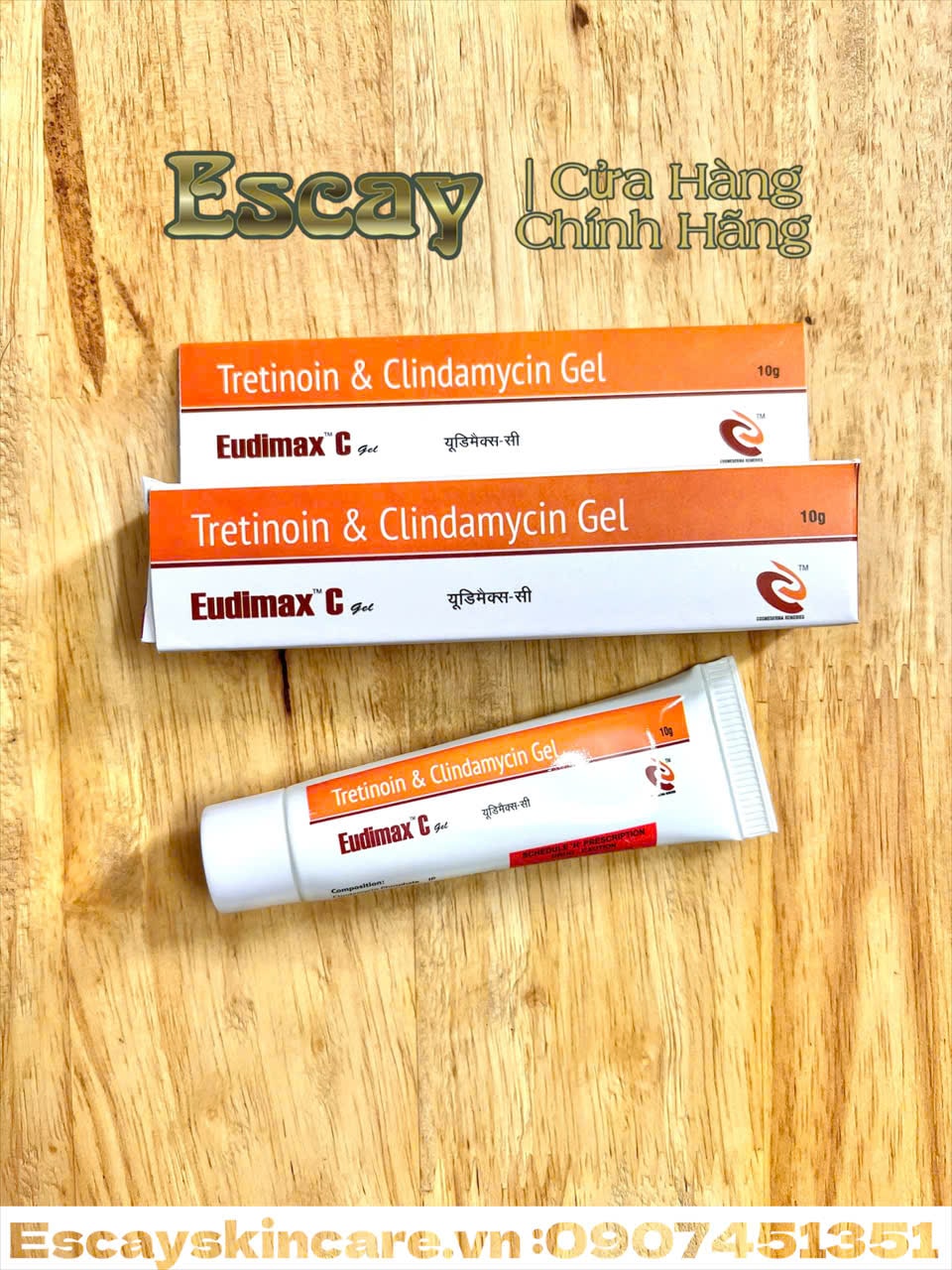 Eudimax C Gel thoa mụn , giảm viêm , mụn trứng cá