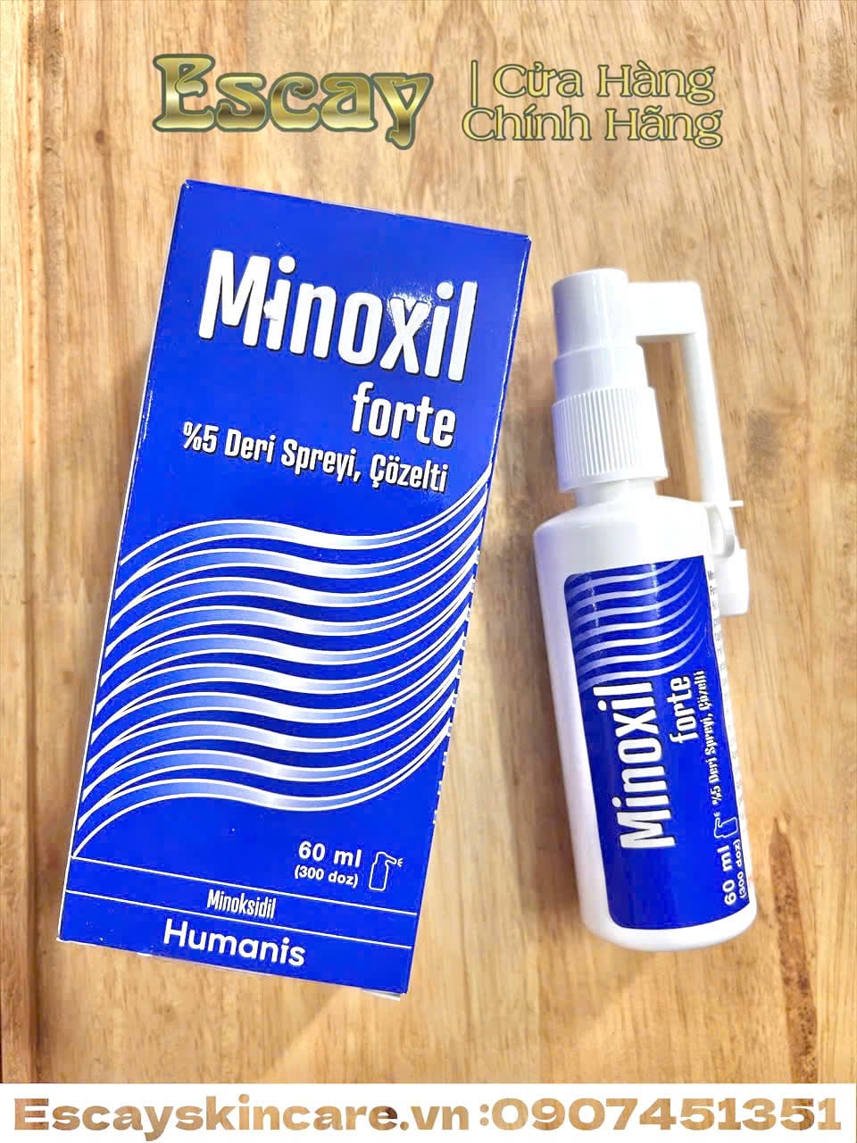 Minoxil forte xịt mọc tóc châu âu , giảm rụng tóc giúp mọc tóc