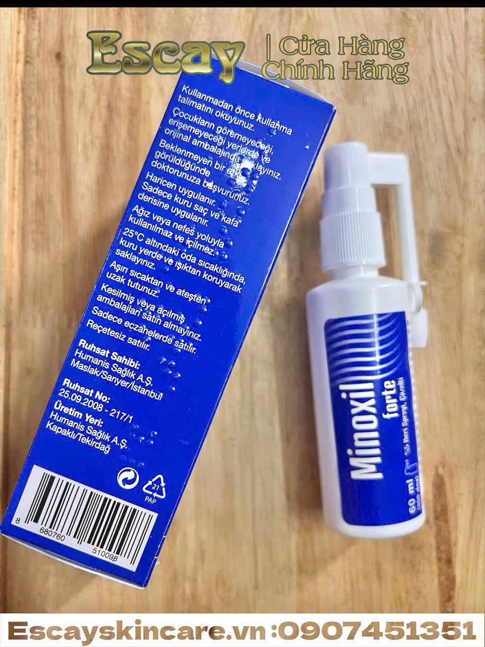 Minoxil forte xịt mọc tóc châu âu , giảm rụng tóc giúp mọc tóc