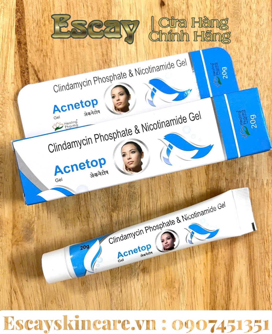 Gel Acnetop là trị mụn sưng viêm đỏ