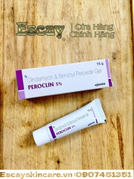 Peroclin 5% một loại gel bôi ngoài da chứa Clindamycin 1% và Benzoyl Peroxide TRỊ MỤN