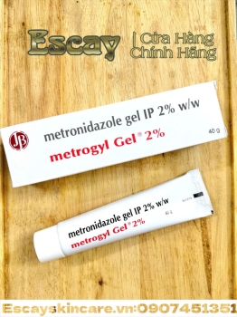 Metrogyl Gel metronidazole 2% DÙNG CHO DA mụn trứng cá, viêm da tiết bã, và trứng cá đỏ
