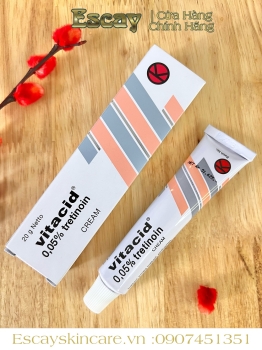 Vitacid tretinoin 0.05% Cream trị mụn và chống lão hoá da chính hãng (Indonesia)