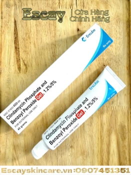 Encube gel tri mụn Clindamycin Phosphate and Benzoyl Peroxide Gel, nồng độ 1.2%/5%, ( Mỹ )