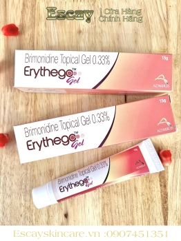 Erythego Brimonidine Topical Gel 0.33% giảm đỏ da