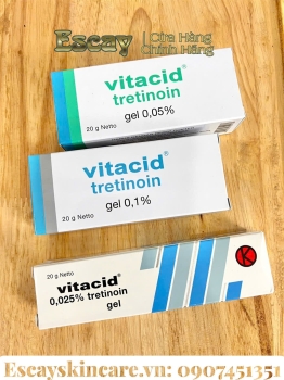 Vitacid tretinoin Gel trị mụn và chống lão hoá da chính hãng (Indonesia)