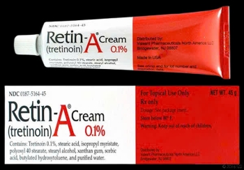 Retin-A Valeant Pharmaceuticals USA Tretinoin 0.!% Mỹ khắc cải thiện da giúp da trẻ hóa giảm mụn giảm nếp nhăn và sẹo rỗ