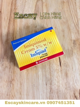 Kem bôi da Imiquad Cream 5% Glenmark điều trị mụn cóc (3 gói) ẤN ĐỘ