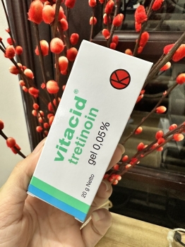 Vitacid tretinoin Gel trị mụn và chống lão hoá da chính hãng (Indonesia) (Vitacid gel 0.05%)