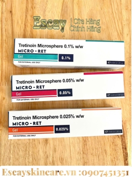 Tretinoin Micro- ret Microsphere vi cầu trị mụn - chống lão hóa da - giảm nếp nhăn - sẹo rỗ ( 20g )