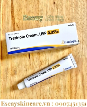 Padagis tretinoin cream Mỹ giúp cải thiện chống lão hóa - trị mụn 20g (Padagis 0.05%)