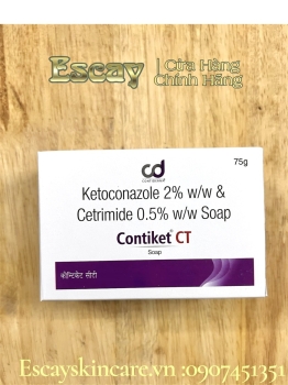 Xà phòng Contiket CT trị nấm da, lang ben, vảy nến, viêm da, và gàu